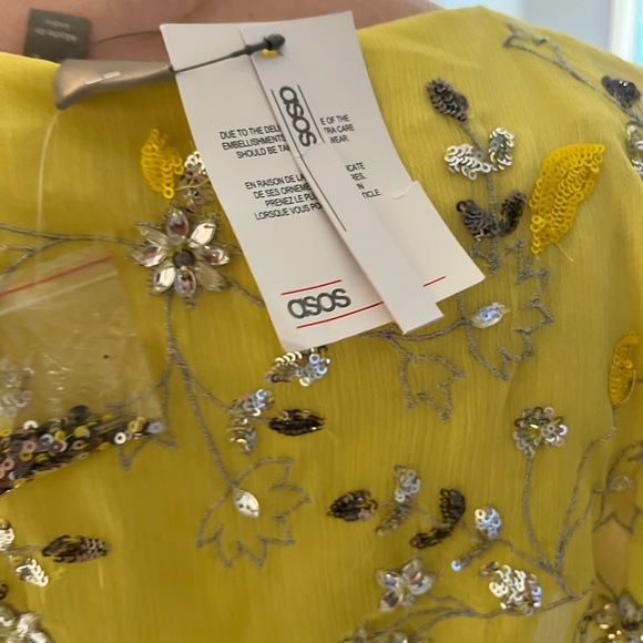 ASOS Yellow dress size 6 - Picture 7 of 10